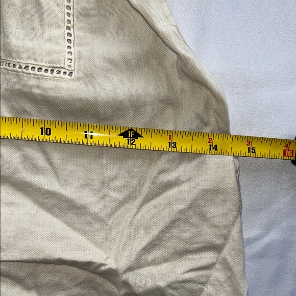 Hurley Beige Fringed Women's Mini Dress Boho Coastal Cowboy 100% Cotton - Picture 6 of 12